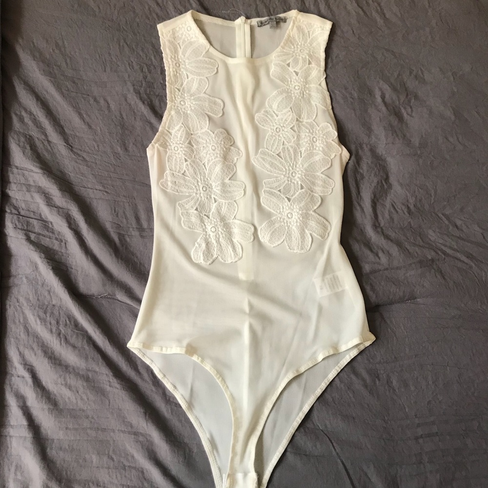 White Lace Bodysuit